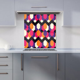 Warren Reed Designer Coloured Abstract Pattern Premium Glass Kitchen Splashback W600mm X H750mm - thumbnail 6