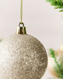 Werchristmas Set Of 50 Shatterproof Baubles, Latte - thumbnail 6
