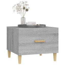 Berkfield Sturdy Coffee Table Grey Sonoma 50X50X40 Cm Engineered Wood - thumbnail 5