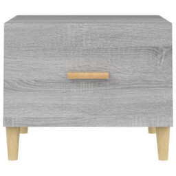 Berkfield Sturdy Coffee Table Grey Sonoma 50X50X40 Cm Engineered Wood - thumbnail 6