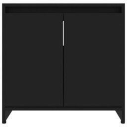 Vidaxl Bathroom Cabinet Black 60X33X61 Cm Engineered Wood - thumbnail 6