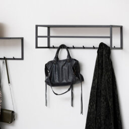 Furniture To Go Seaford Coat Rack In Black And Oak - thumbnail 3