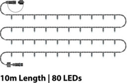 Eagle Connect String Lights Black Rubber Ip65 10M/80 Led Cool White - thumbnail 2