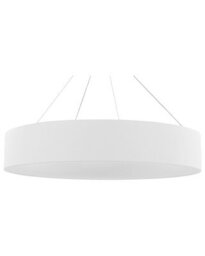 Wyld And Coco Modern Glamour White Steel Led Ring Pendant Lamp For Dining And Living Rooms - thumbnail 2