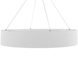 Wyld And Coco Modern Glamour White Steel Led Ring Pendant Lamp For Dining And Living Rooms - thumbnail 4