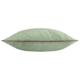 furn. Furn Meridian Velvet Polyester Filled Cushion, Eucalyptus/natural, 55 X 55Cm - thumbnail 2