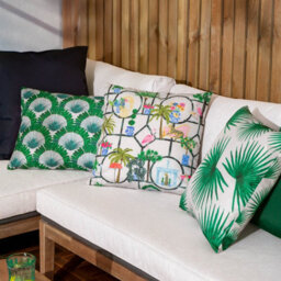 furn. Furn Agave Tropical Outdoor Polyester Filled Cushion, 45 X 45Cm, Green - thumbnail 6