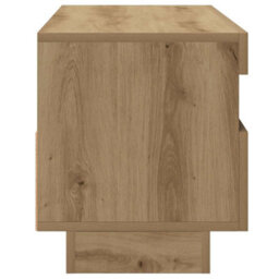 Walplus Tv Cabinet With Led Lights Artisian Oak 100X35X40 Cm Engineered Wood - thumbnail 8