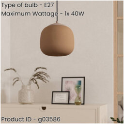 Loops Stylish Taupe Pendant Light For Modern Interiors - Indoor Ceiling Fixture - thumbnail 2