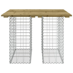 Berkfield Garden Bench Gabion Design 100X102X72 Cm Impregnated Wood Pine - thumbnail 3