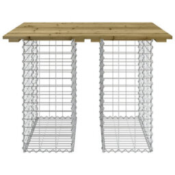 Berkfield Garden Bench Gabion Design 100X102X72 Cm Impregnated Wood Pine - thumbnail 5
