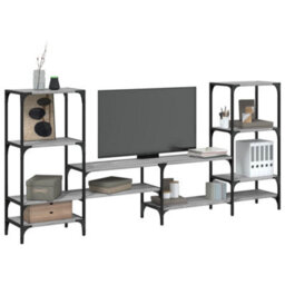Vidaxl Tv Cabinet Grey Sonoma 206.5X28.5X95 Cm Engineered Wood - thumbnail 1