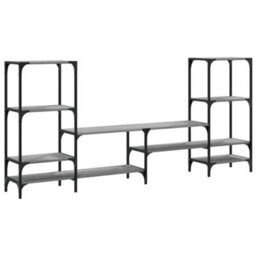 Vidaxl Tv Cabinet Grey Sonoma 206.5X28.5X95 Cm Engineered Wood - thumbnail 7