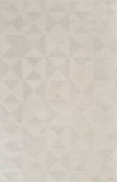 Hamilton Modern Metallic Sheen Area Rug - Mosaic Geometric Triangle Design Cream 160Cm X 230Cm - thumbnail 2