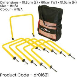 Precision 6 Pack - Spiked Outdoor & Indoor Passing Arc - 50 X 48Cm Football Accuracy Hoops - thumbnail 2