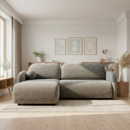 Galeria Corner Sofa Bed With Storage Universal Dark Brown