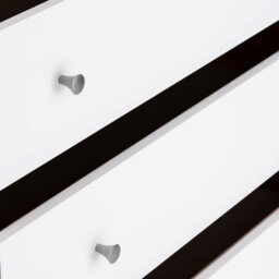 Statement Furniture Edward Hopper White 5 Drawer Chest Of Drawers - thumbnail 6