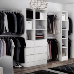 Spacepro Modular White 3 Drawer Tower Unit (H)2100mm (W)600mm (D)500mm - thumbnail 4
