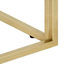 Berkfield Coffee Table Gold Stainless Steel And Tempered Glass - thumbnail 7