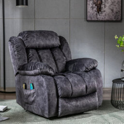 Matteo Power Massage Lift Recliner Chair With Heat & Vibration - Grey - thumbnail 6