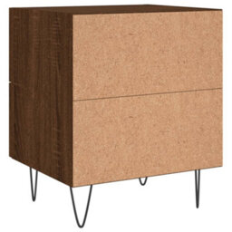 Berkfield Bedside Cabinet Brown Oak 40X35X47.5 Cm Engineered Wood - thumbnail 8