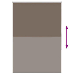 Berkfield Roller Blind Blackout Coffee 100X175 Cm Fabric Width 95.7 Cm Polyester - thumbnail 5