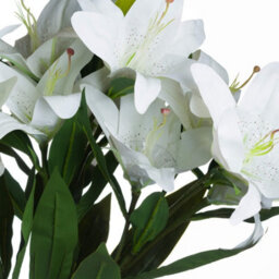 Hill Interiors White Lily Stem White (28Cm) - thumbnail 2