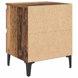 Berkfield Stylish Bed Cabinets 2 Pcs Old Wood 40X35X50 Cm Engineered Wood - thumbnail 8