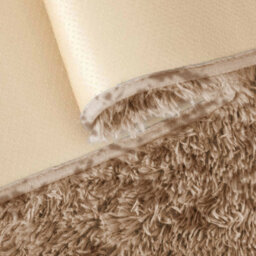 Ameha Tye Dye Beige Shaggy Rug Small 50 X 80 Cm Door Mat Area Non Slip Soft Thick Pile Bedside Rugs - thumbnail 7