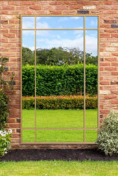 "Mirroroutlet - The Genestra - Gold Contemporary Wall & Leaner Garden Mirror 79""x 47"" (200  X 120 Cm)" - thumbnail 2