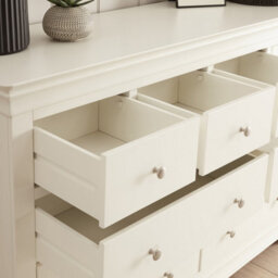 Wilmslow White Painted Extra Large Jumbo 10 Drawer Chest - thumbnail 2