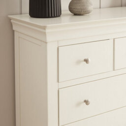 Wilmslow White Painted Extra Large Jumbo 10 Drawer Chest - thumbnail 3
