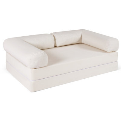 Gainoom Folding Sofa Bed 4-In-1 Convertible Futon Couch Fold-Out Sleeper Bed No Assembly Sponge Loveseat - image 1