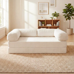 Gainoom Folding Sofa Bed 4-In-1 Convertible Futon Couch Fold-Out Sleeper Bed No Assembly Sponge Loveseat - thumbnail 9