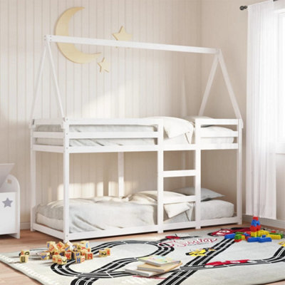 Berkfield Bunk Bed Without Mattress White 80X200 Cm Solid Wood Pine - image 1