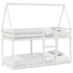 Berkfield Bunk Bed Without Mattress White 80X200 Cm Solid Wood Pine - thumbnail 2