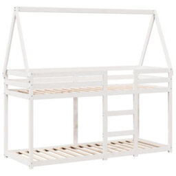 Berkfield Bunk Bed Without Mattress White 80X200 Cm Solid Wood Pine - thumbnail 3