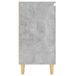 Berkfield Sideboard&solid Wood Legs Concrete Grey 60X35X70 Cm Engineered Wood - thumbnail 6