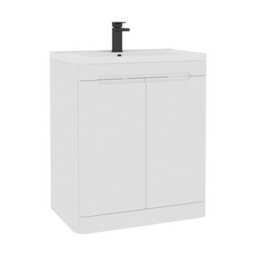 Royal Bathrooms Venice 700mm Gloss White Floor Standing Vanity Unit 2 Door With Ceramic Basin - thumbnail 7