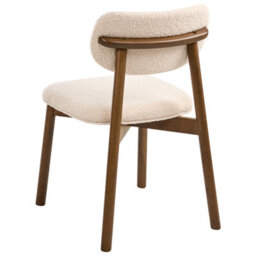 Beliani Set Of 2 Dining Chairs Mills Boucle Brown/ Light Beige - thumbnail 7