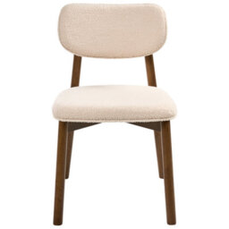 Beliani Set Of 2 Dining Chairs Mills Boucle Brown/ Light Beige - thumbnail 6