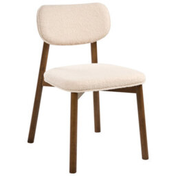 Beliani Set Of 2 Dining Chairs Mills Boucle Brown/ Light Beige - thumbnail 5