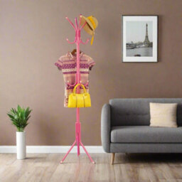 Modcraft 12 Hook Coat Stand And Umbrella Hanger - Pink - thumbnail 6