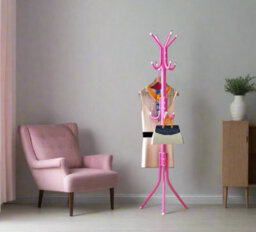 Modcraft 12 Hook Coat Stand And Umbrella Hanger - Pink - thumbnail 2