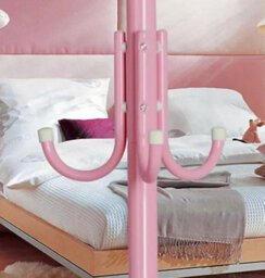 Modcraft 12 Hook Coat Stand And Umbrella Hanger - Pink - thumbnail 3