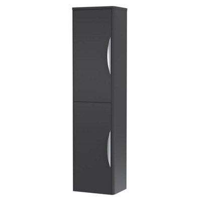 Dezine Nile 350mm Satin Anthracite Tall Storage Unit - image 1