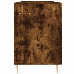 Berkfield Desk Smoked Oak 140X50X75 Cm Engineered Wood - thumbnail 7