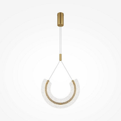 Luminosa Lighting Luminosa Maytoni Maya I Modern Integrated Led Pendant Ceiling Light Gold 3000K - image 1