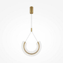 Luminosa Lighting Luminosa Maytoni Maya I Modern Integrated Led Pendant Ceiling Light Gold 3000K - thumbnail 1