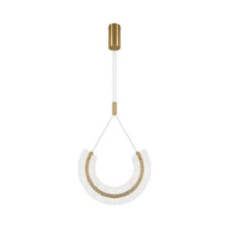 Luminosa Lighting Luminosa Maytoni Maya I Modern Integrated Led Pendant Ceiling Light Gold 3000K - thumbnail 3